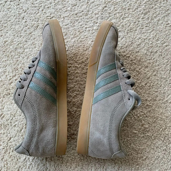 Adidas Old School Ortholite Cloud Suede Sneakers Brown Gray Gum Sole Size 8 - Picture 7 of 8